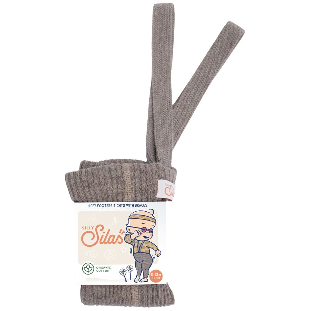 GOTS Hippy Footless Tights Cocoa Blend