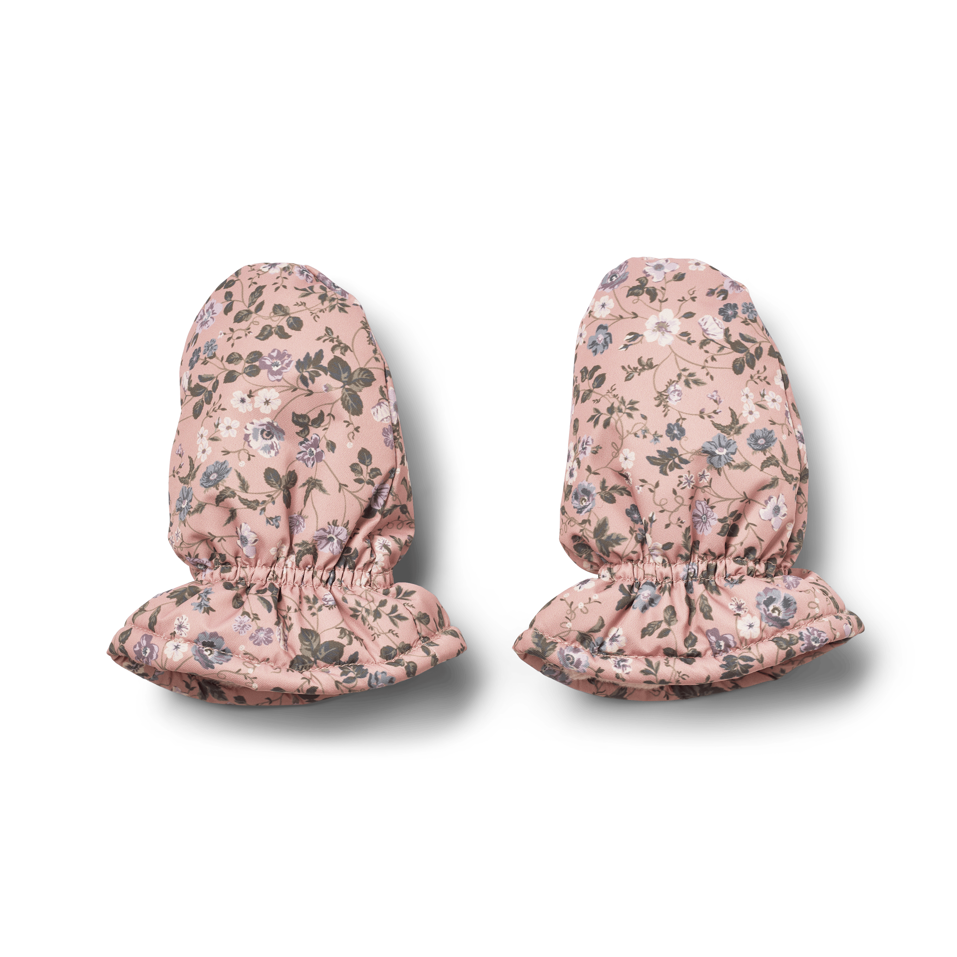 Muffu Baby-Puffer-Fäustlinge Rose Powder Flowers