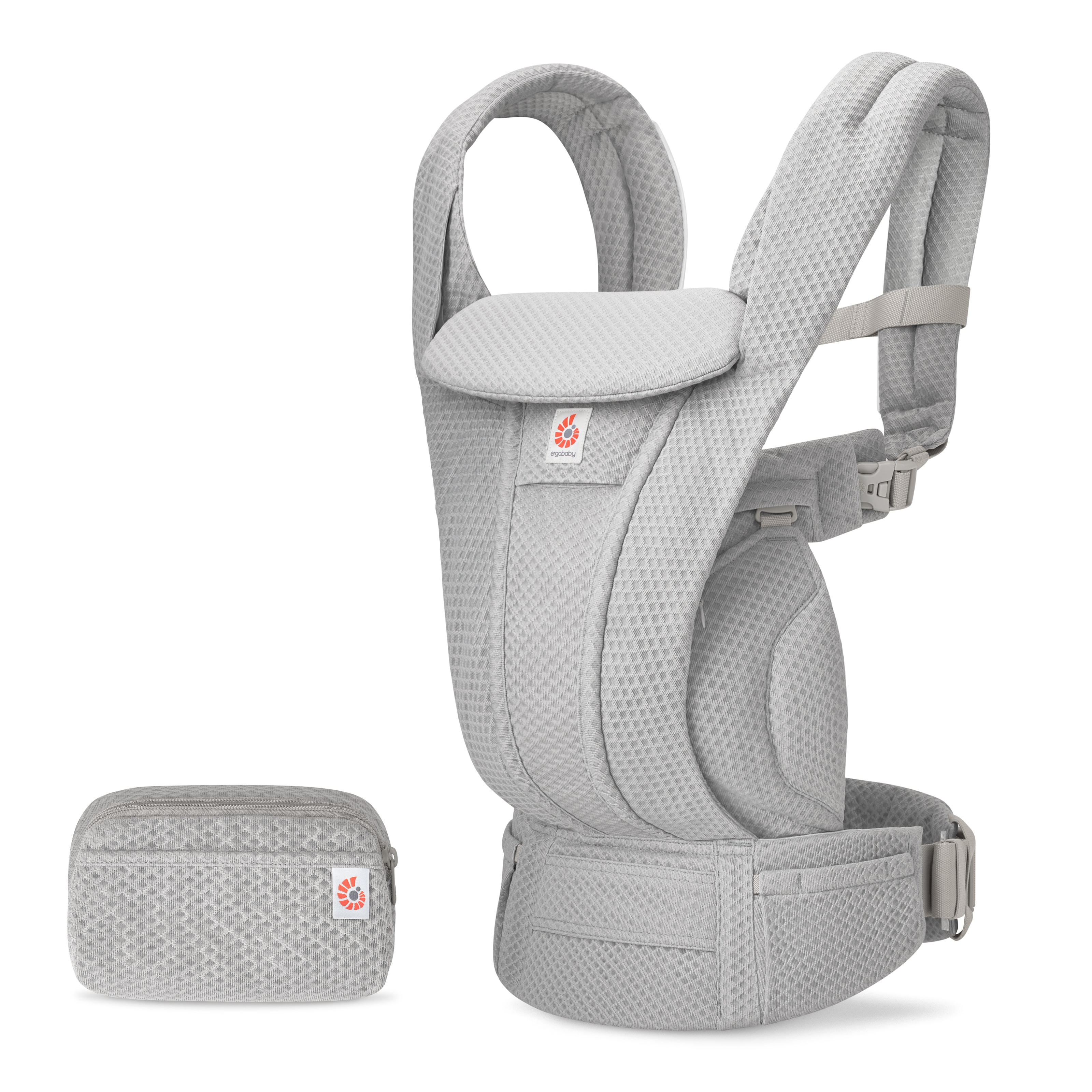 Omni Deluxe Mesh Baby Carrier Pearl Grey 