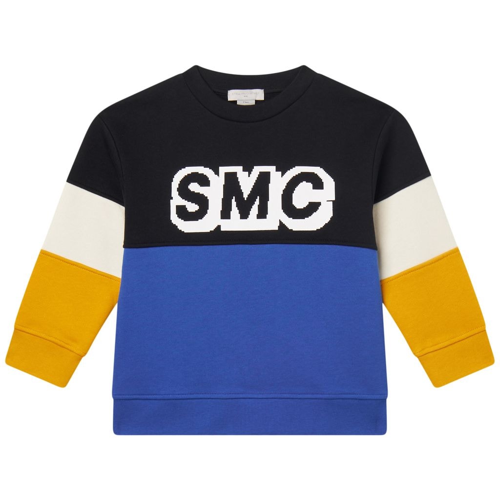 Color-blocked Sweatshirt Blue