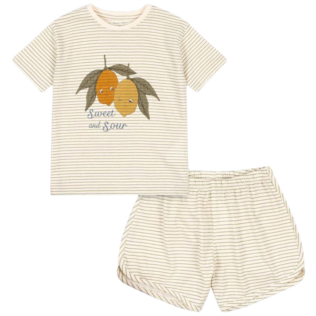 GOTS Famo Set Tea Stripe