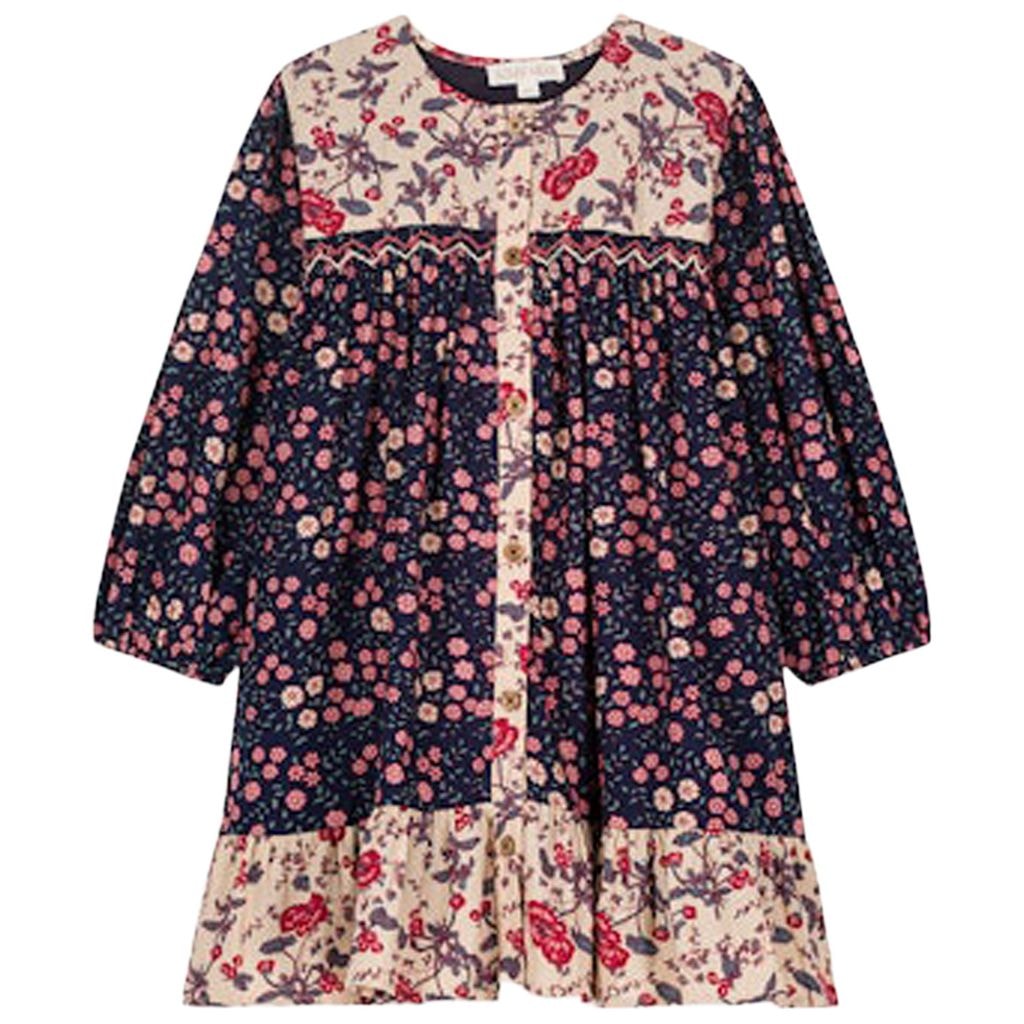 Massilia Floral Dress Midstargar Cream Pop