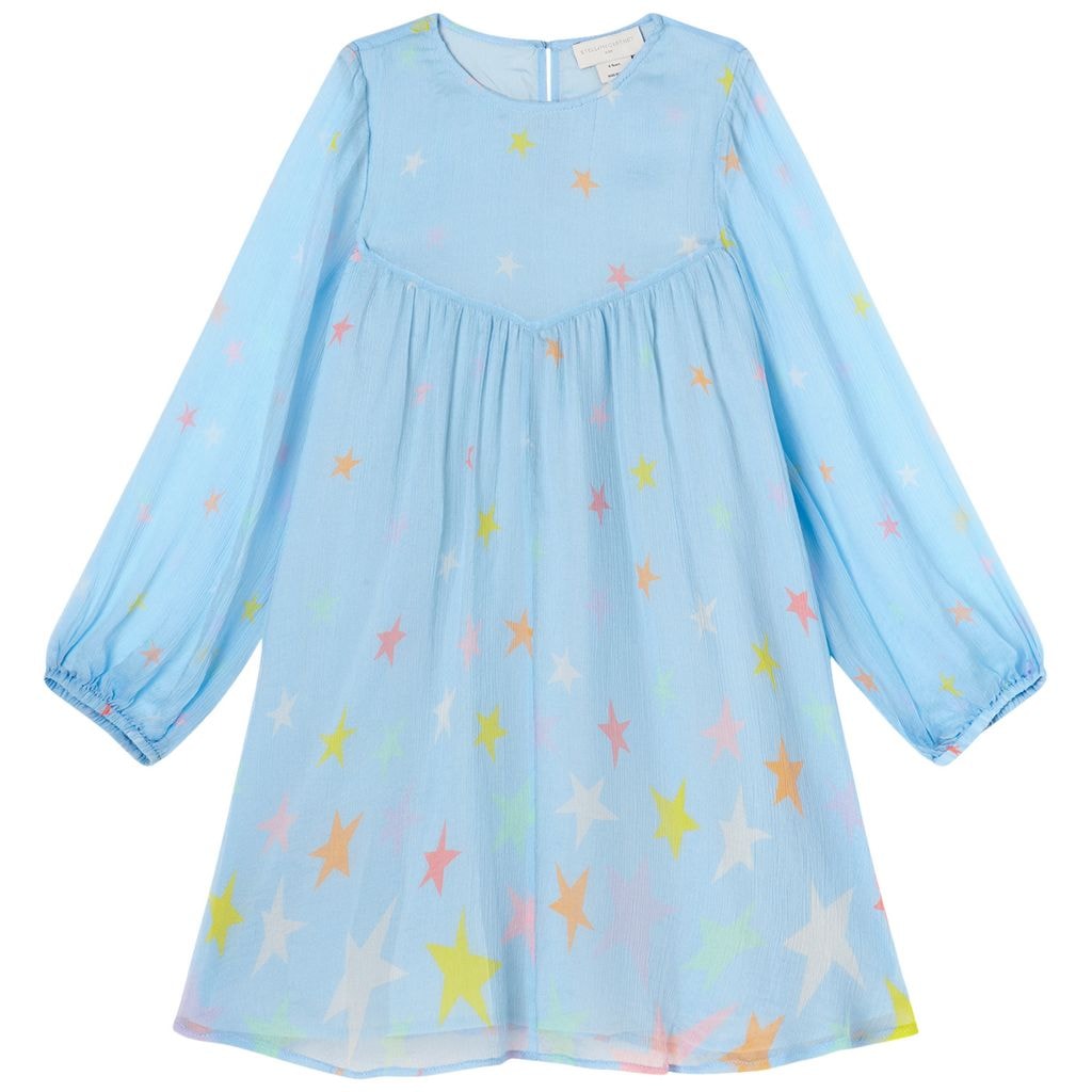 Star Print Dress Blue