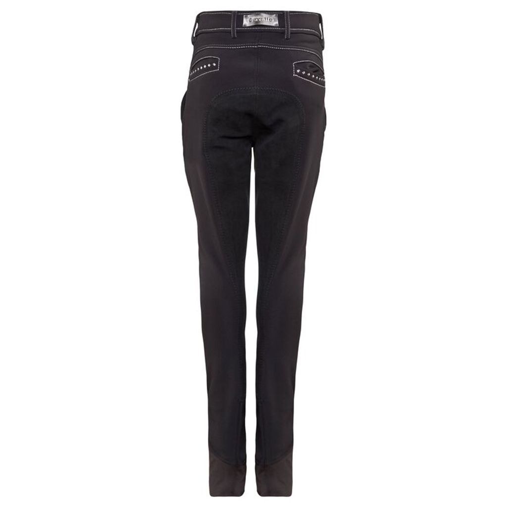 Diamante Leggings Black