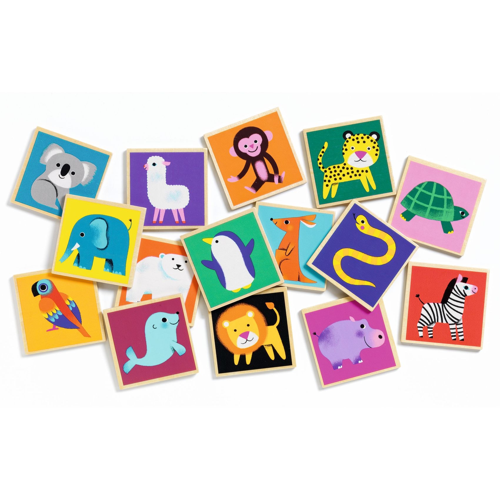Memo Wood Memory Game Multi 