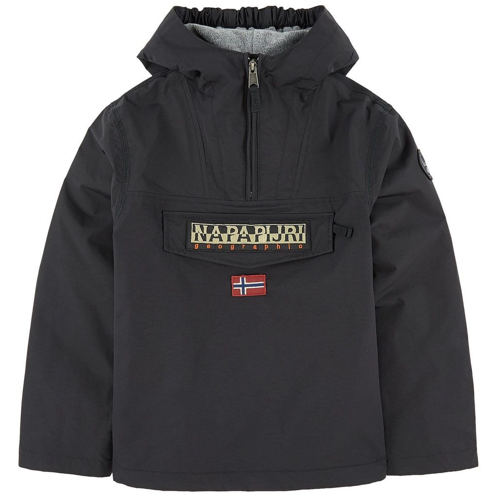 Fleece-lined Rainforest Windbreaker Jacket Black