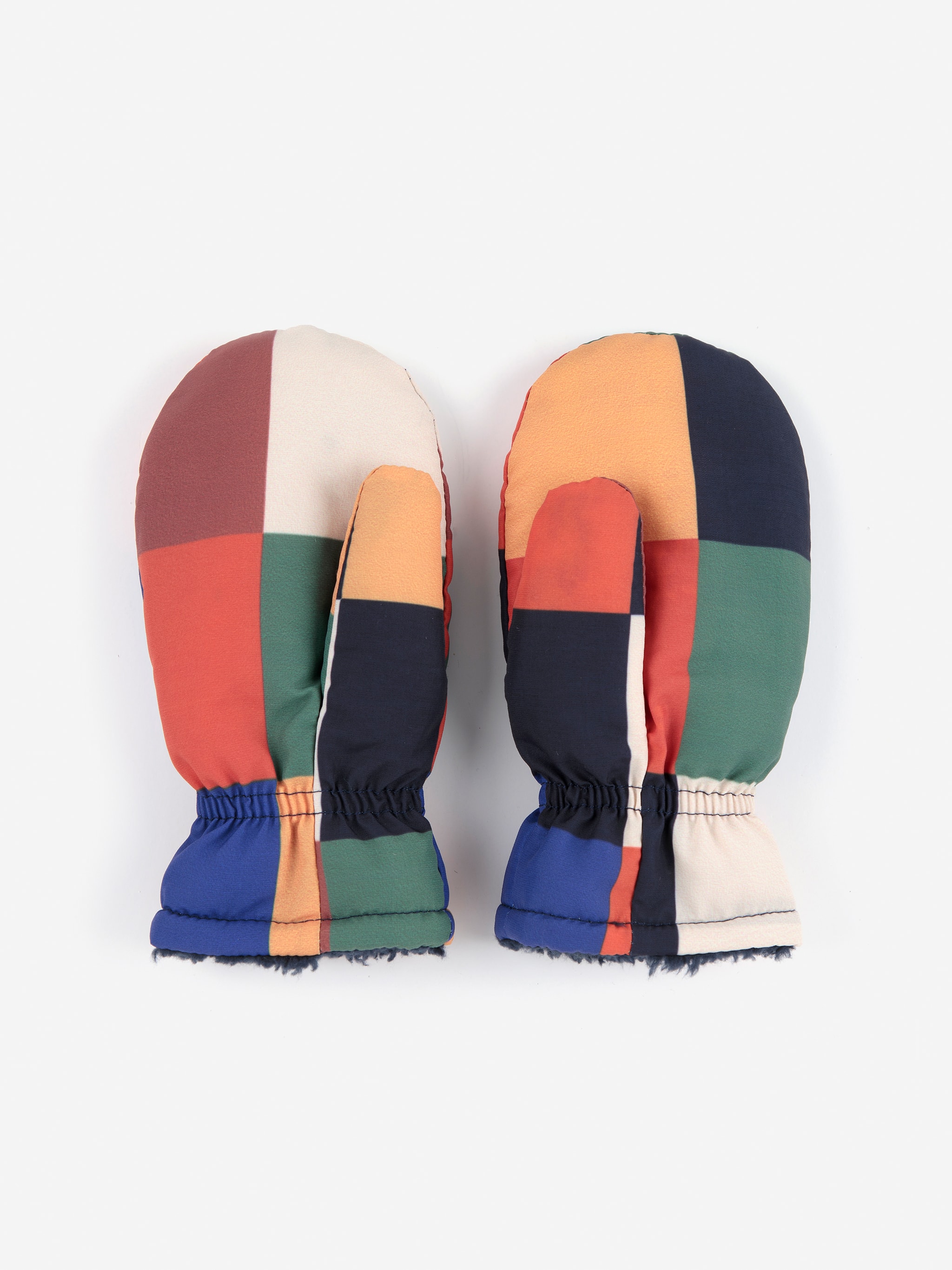 Multicolor Tiles Mittens Multicolor