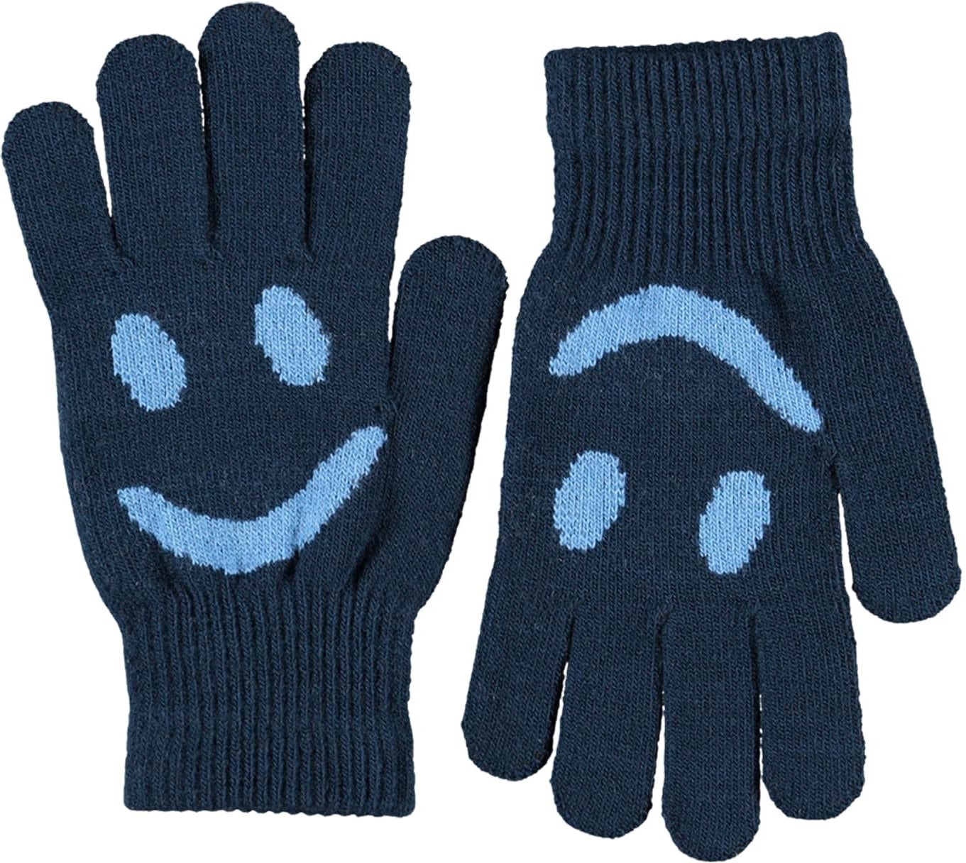 Kello 2-pakning Med Strikkede Hansker Navy Sky