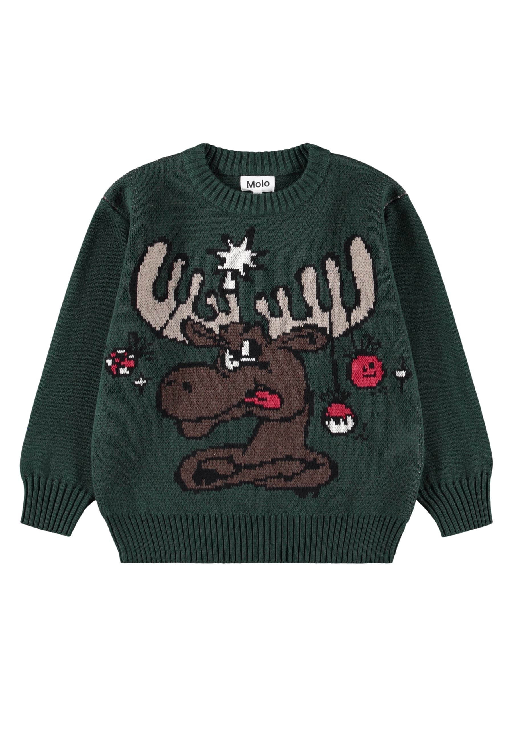 Bello Stickad Tröja Christmas Moose