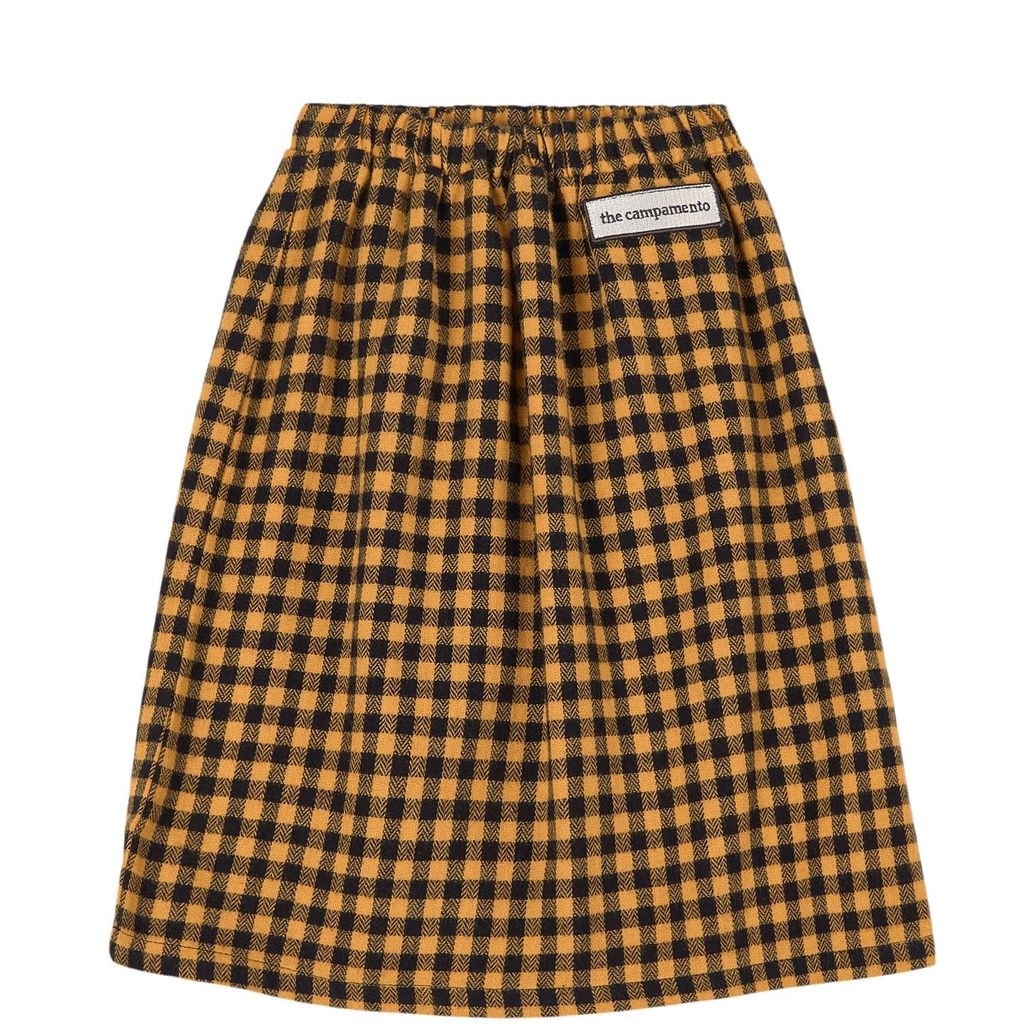 Checked Skirt Yellow