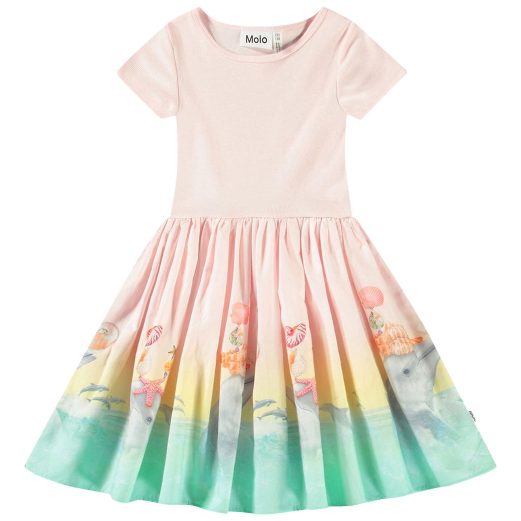 Cissa Short-Sleeved Dress Wave Jumping