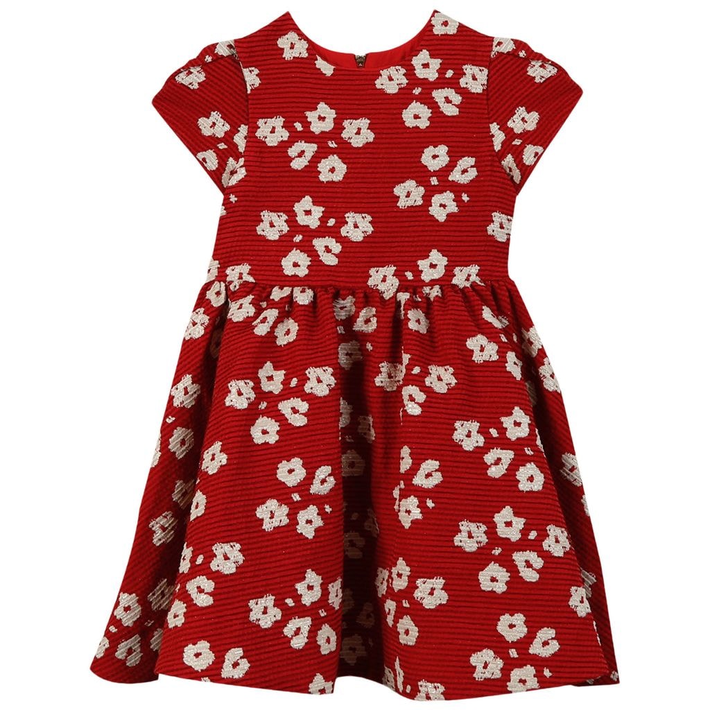 Red Dress with Flowers