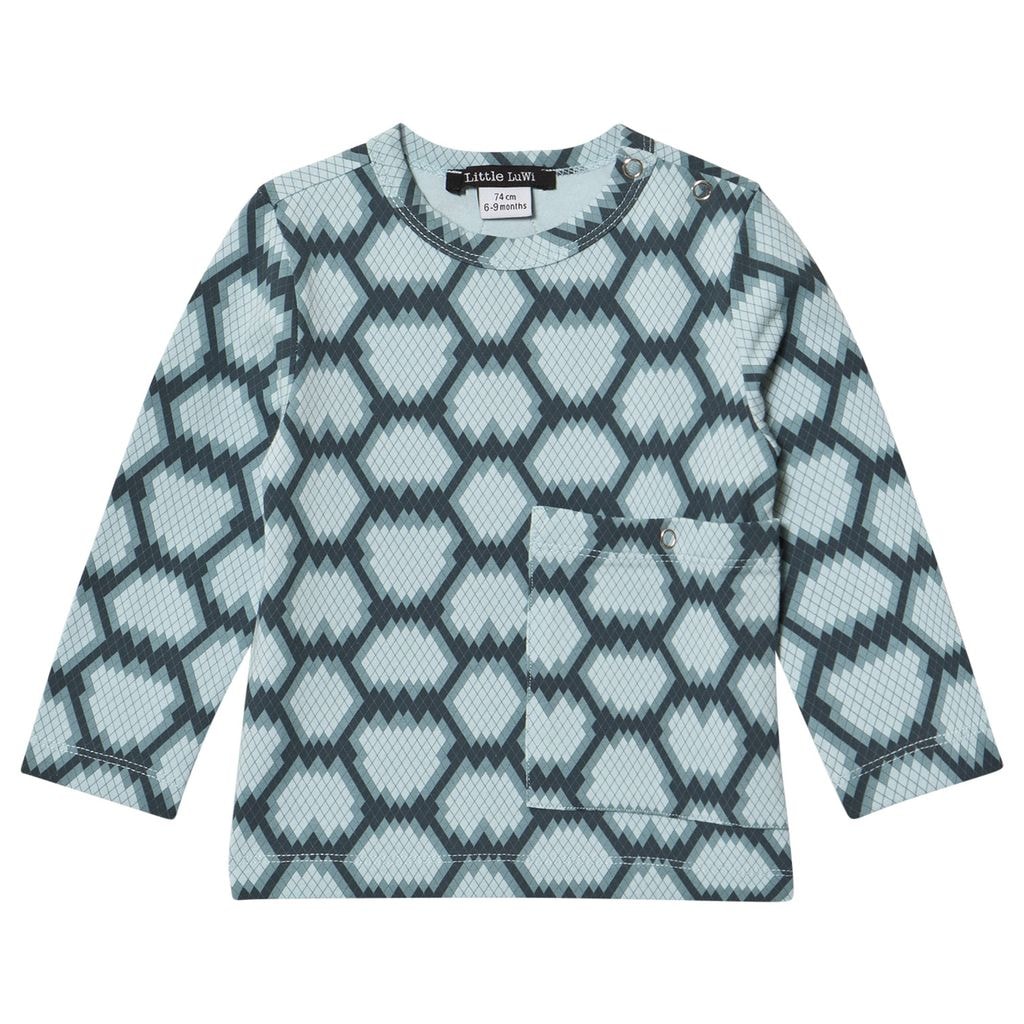 Blue Snake Long Sleeved T-Shirt