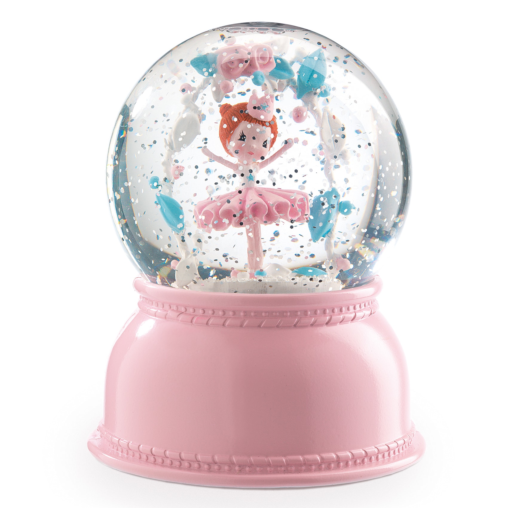 Ballerina Snow Globe With Night Light Pink 