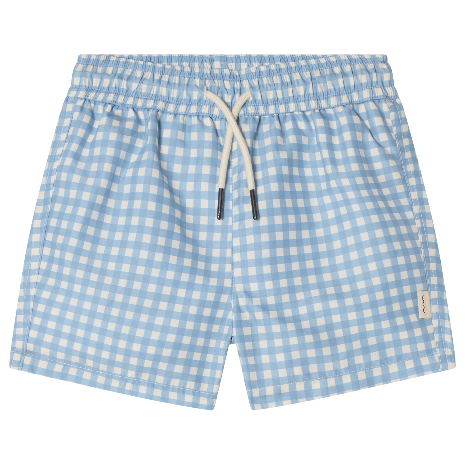 Strömstad Badshorts Dove Blue Gingham 