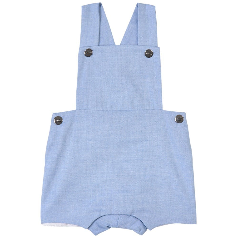 Chambray Romper Blue