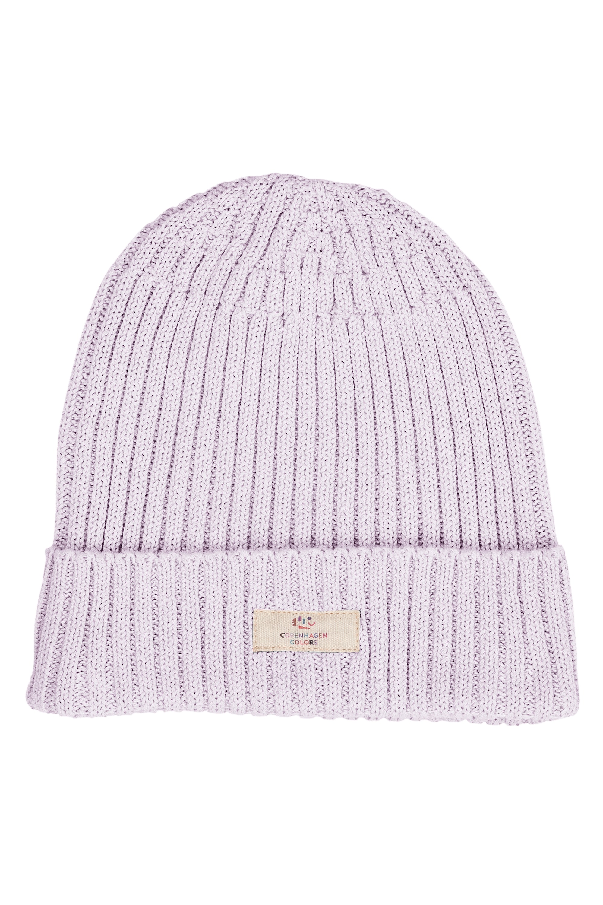 Cotton Knitted Classic Beanie Lavender