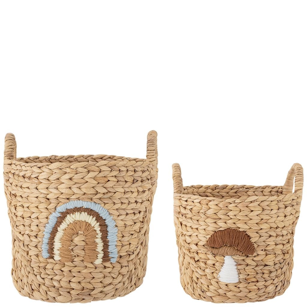 Agnes 2-pack Förvaringskorgar Natur