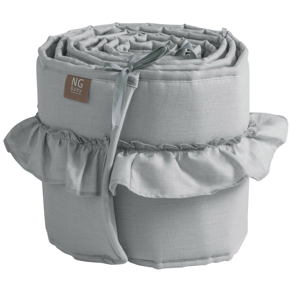 Støtfangerholder Lin med volang Grey