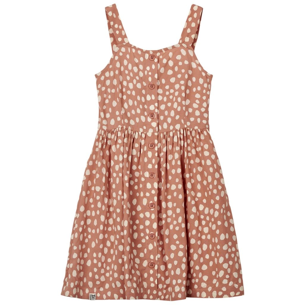 Zia Painettu Mekko Leo Spots/Tuscany Rose