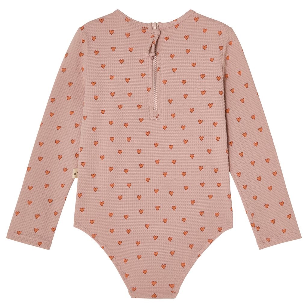 Alma UV Baddräkt Apricot Hearts