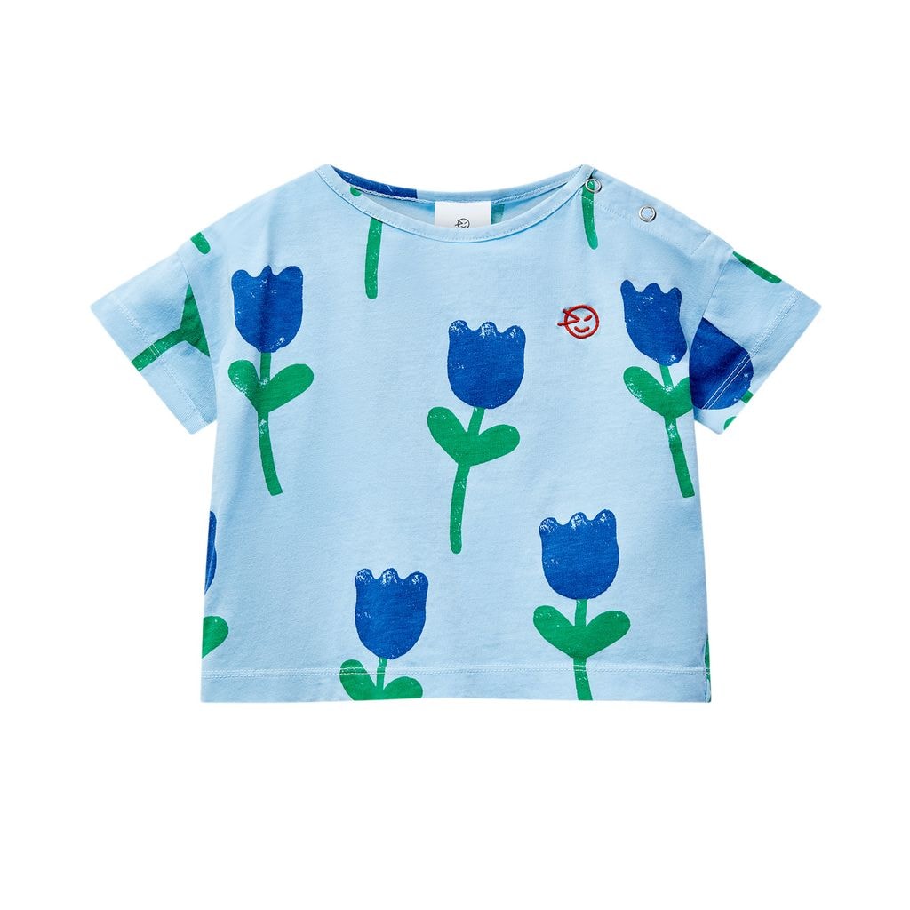 Mini Kite T-Shirt Bird Blue