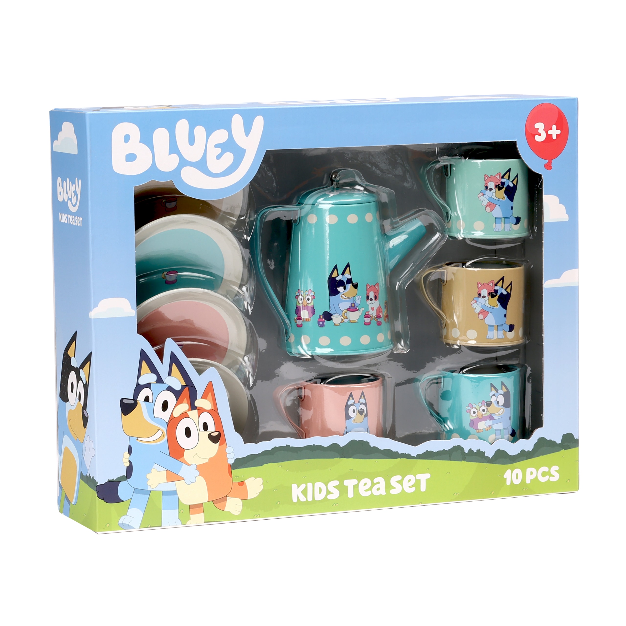 Bluey Leketøysfat Set Multicolor