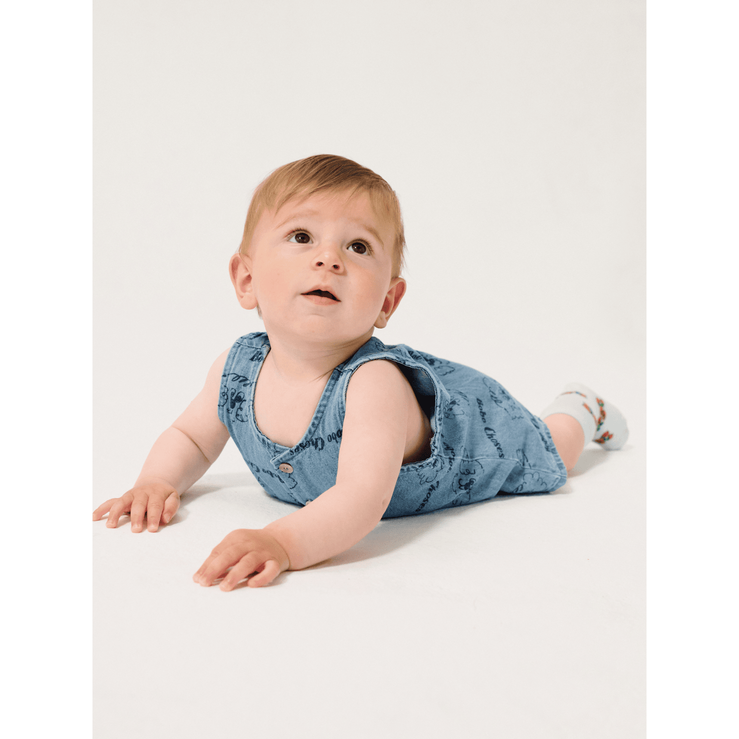 Pickles The Dog All Over Denim Playsuit Light Blue | Babyshop
