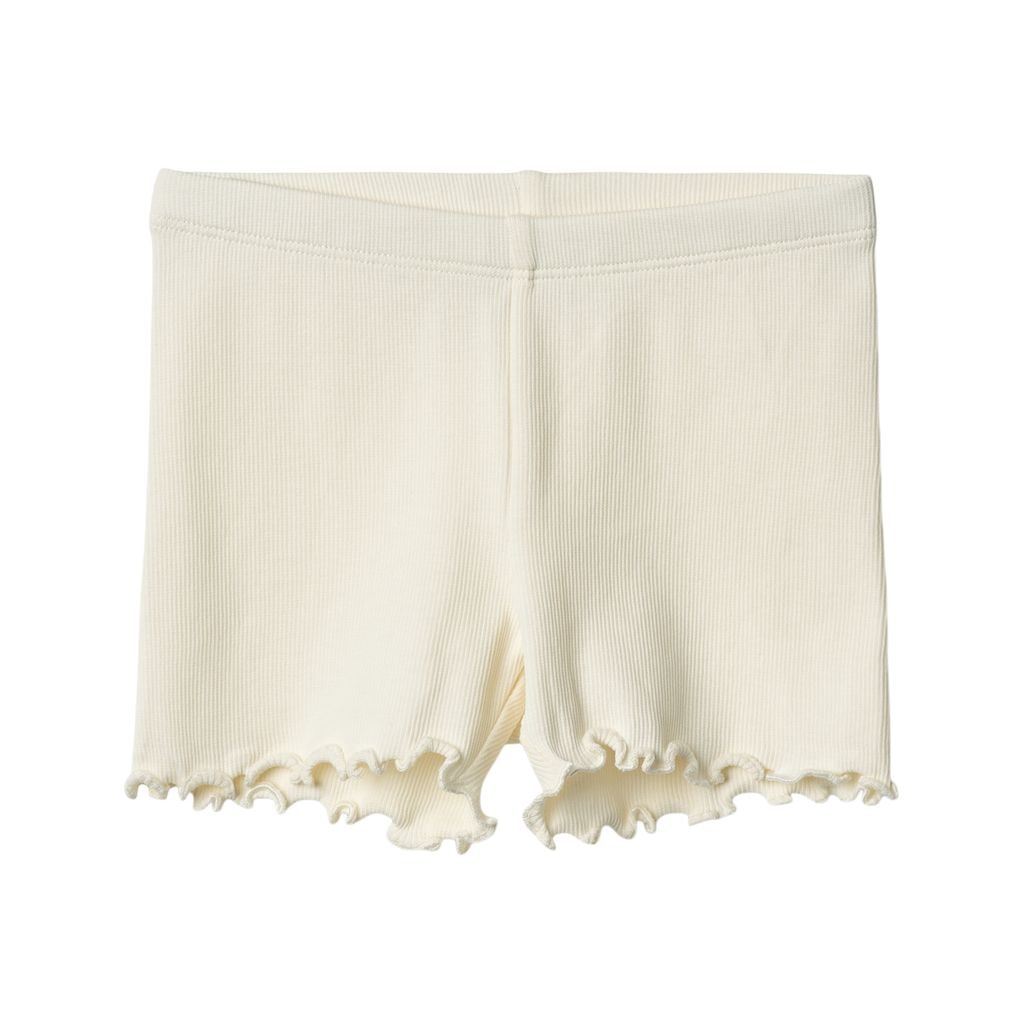 Sine Shorts Med Ribbestrikk Ivory