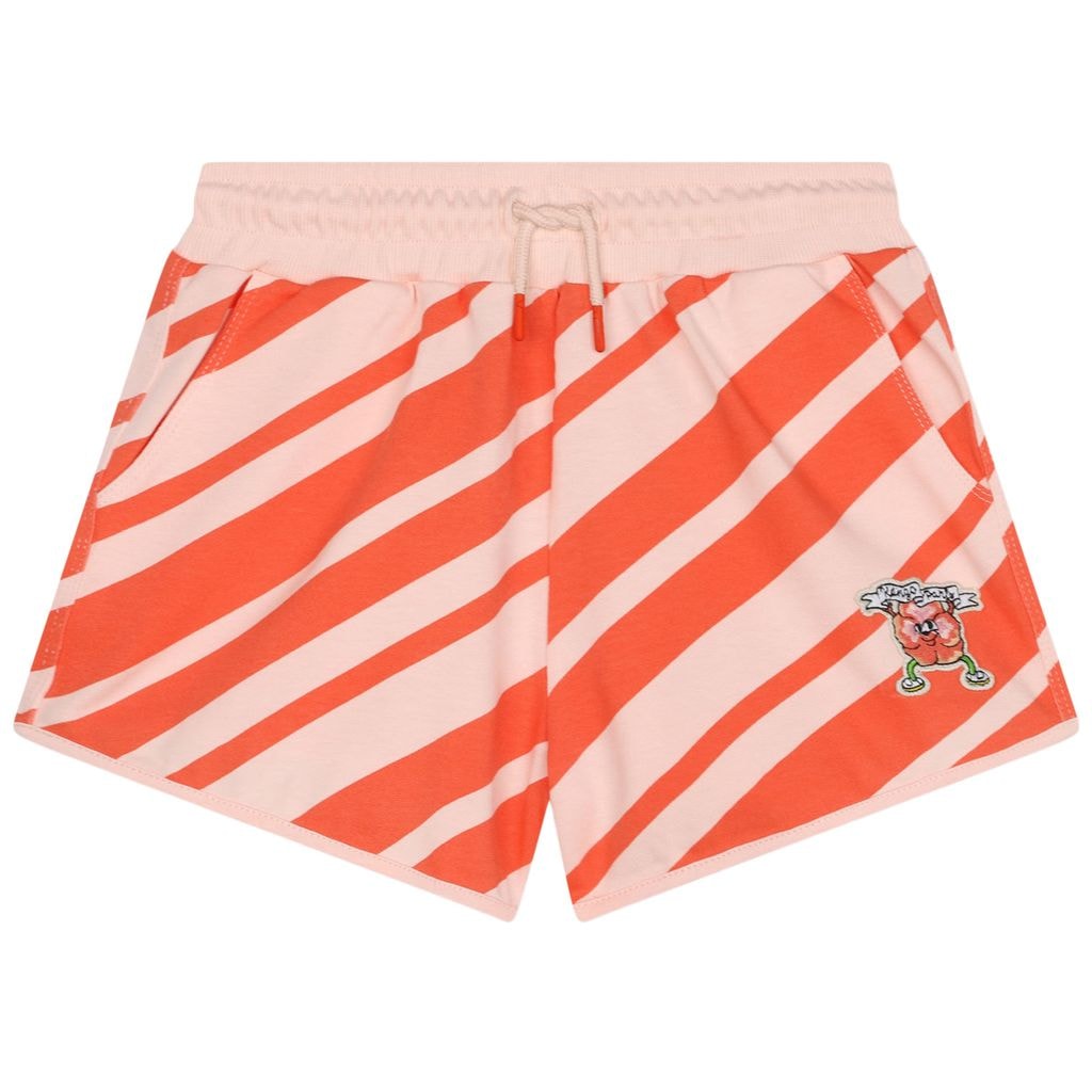 Stribet Shorts Lyserød