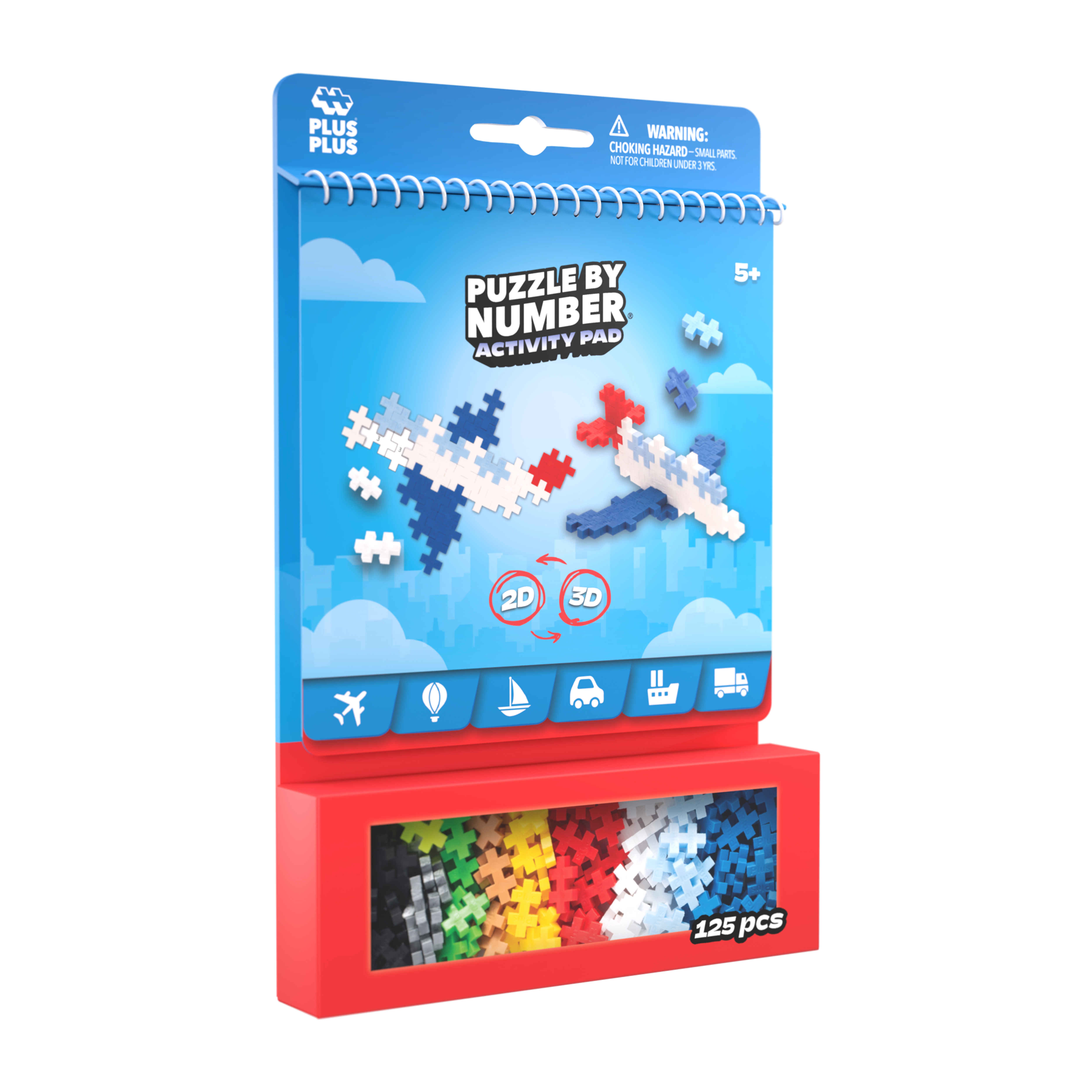 Puzzle By Number Activity Pad Transportation