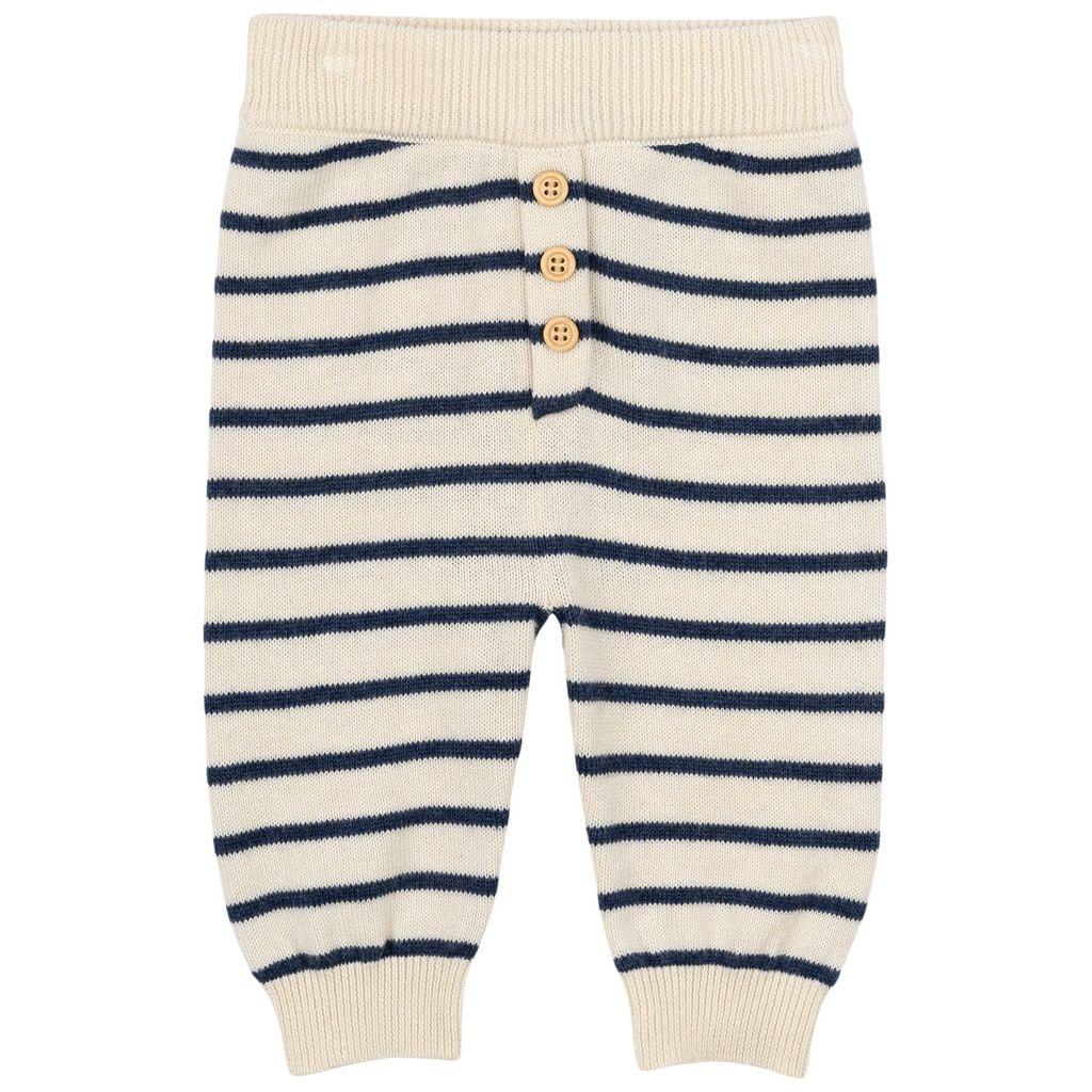 Norton Strikkede Bukser Mood Indigo Striped