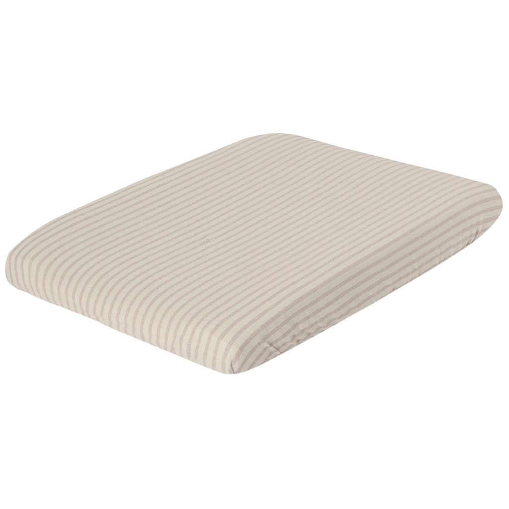 Stripe Mauve Changing Mat Cover
