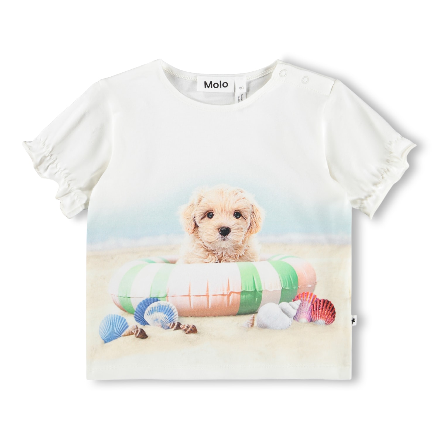 GOTS Eline Tee Beach Dog 