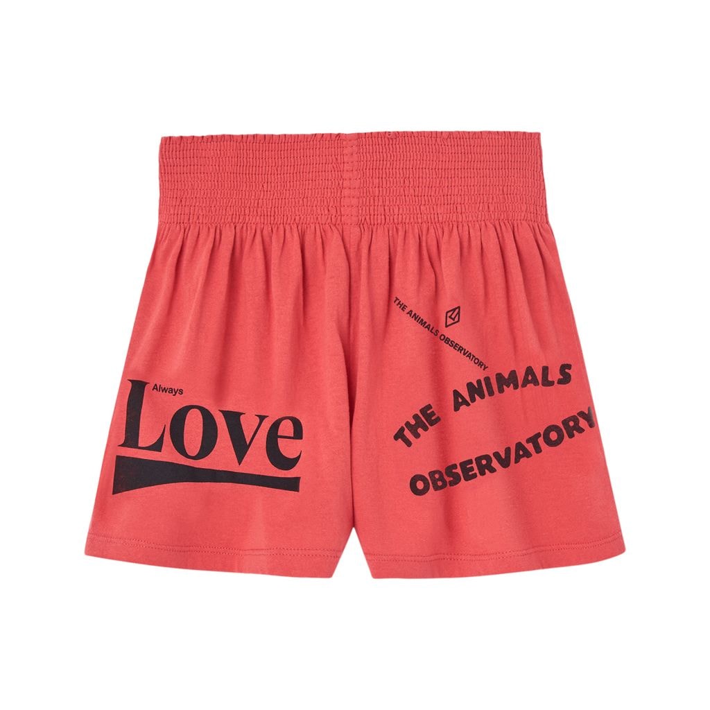 Ostrich Kid Shorts Red
