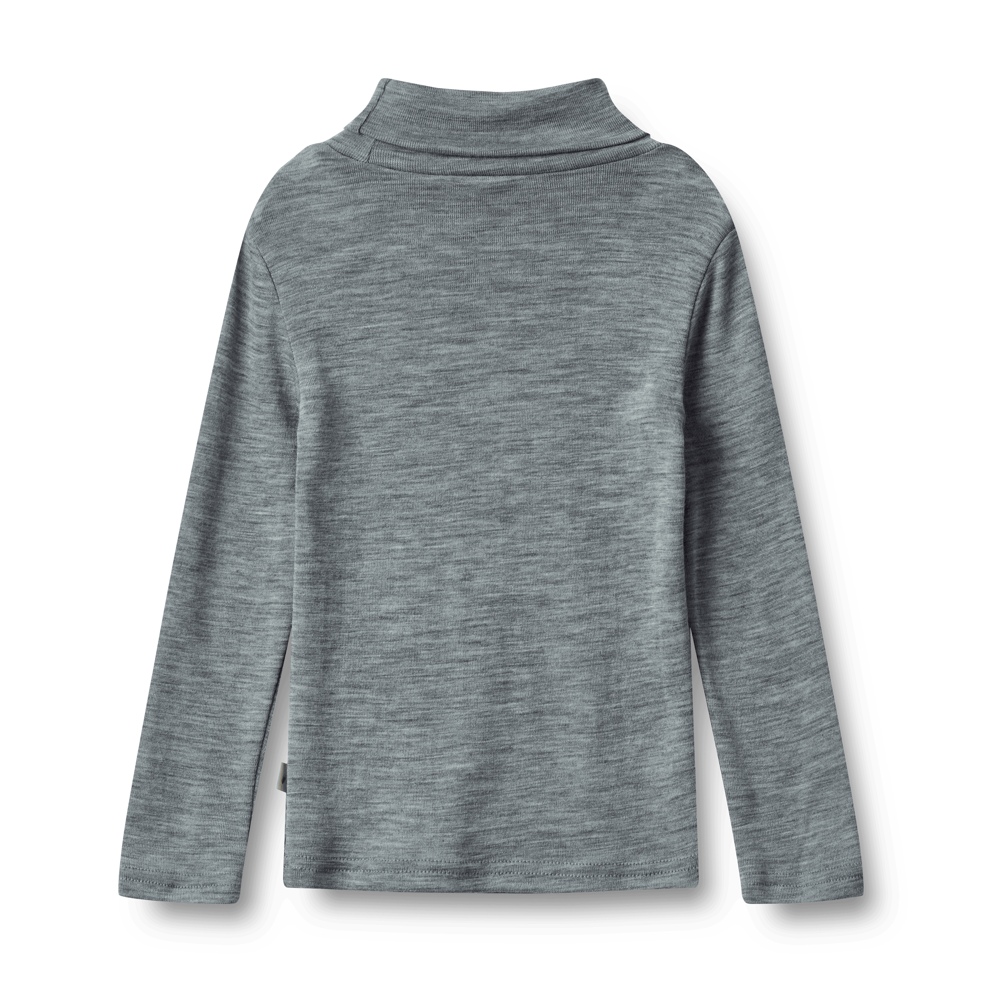 Aksel Ull-T-shirt Med Polokrage Melange Grey