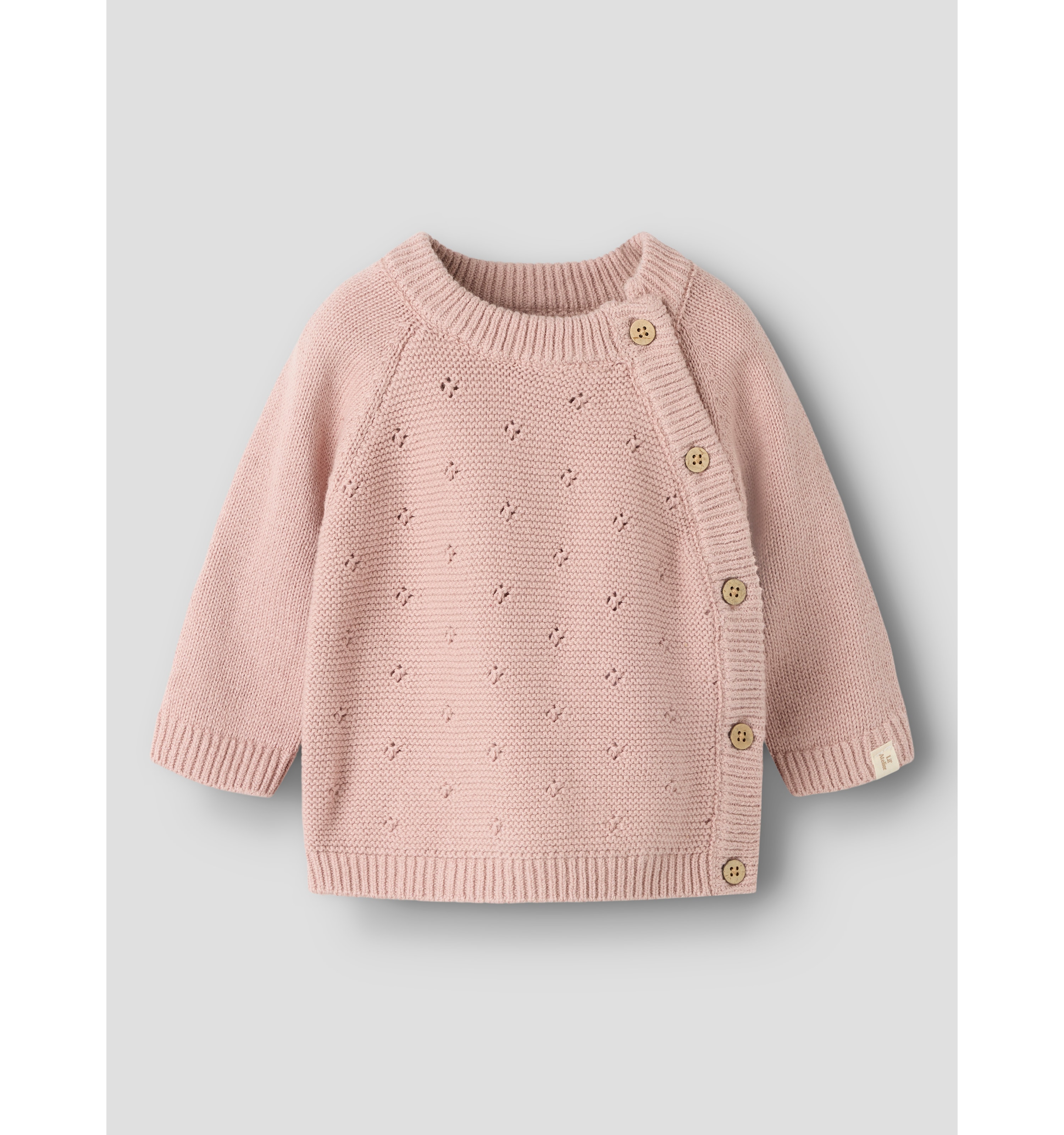 Nbnlaguna Ls Wrap Knit Lil Adobe Rose