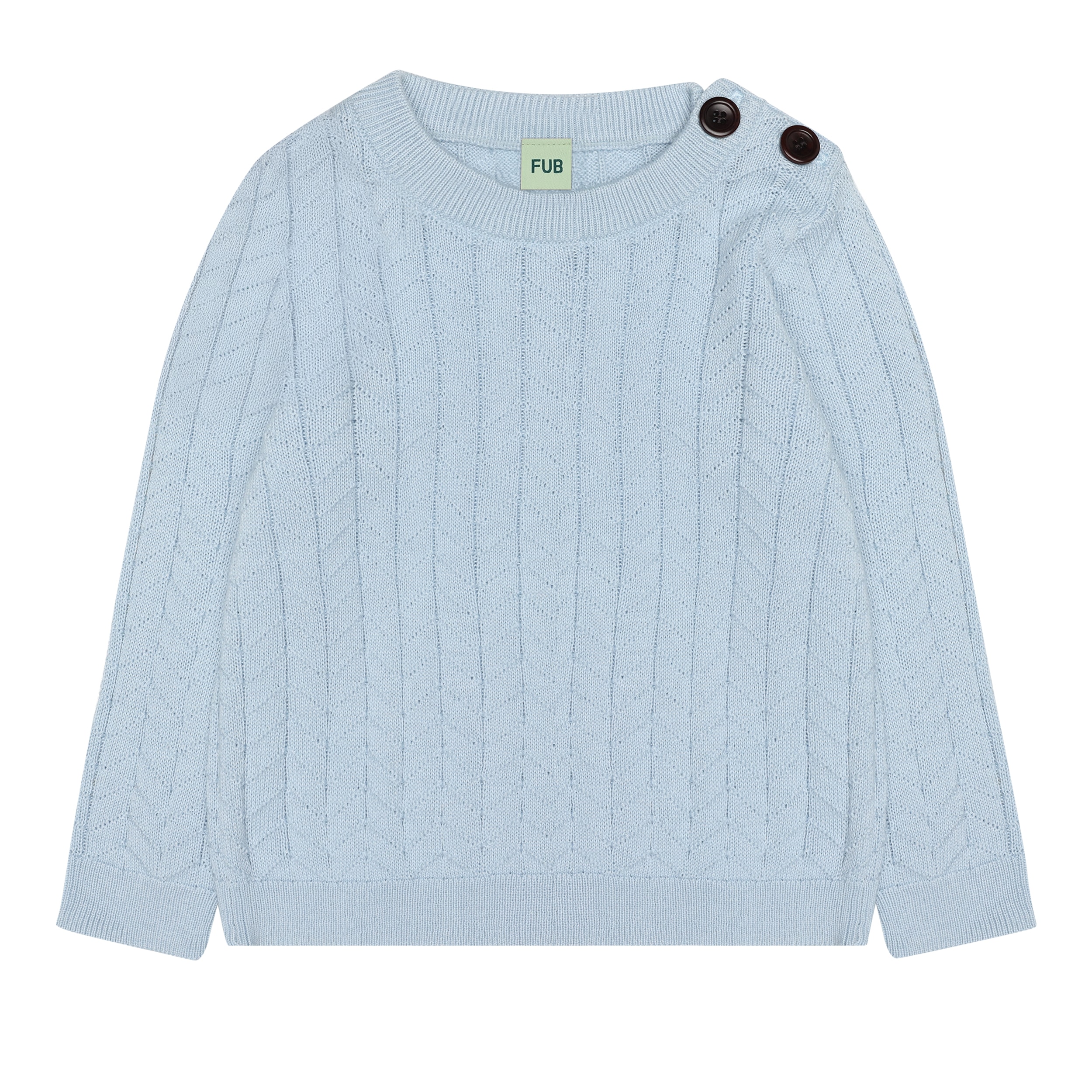 Baby Zigzag Crew Pale Blue 