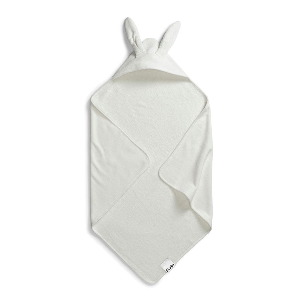 Bunny Hættehåndklæde Vanilla White