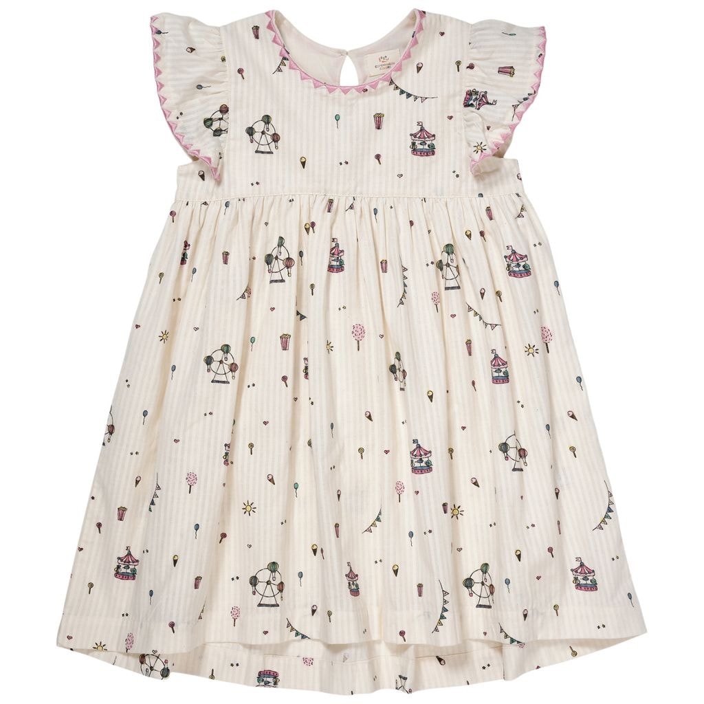 Printed Dress Cream