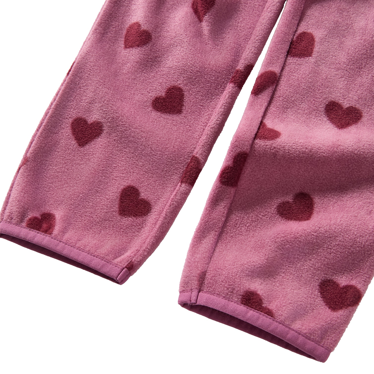 Northpole Fleecebyxor Mauve Hearts