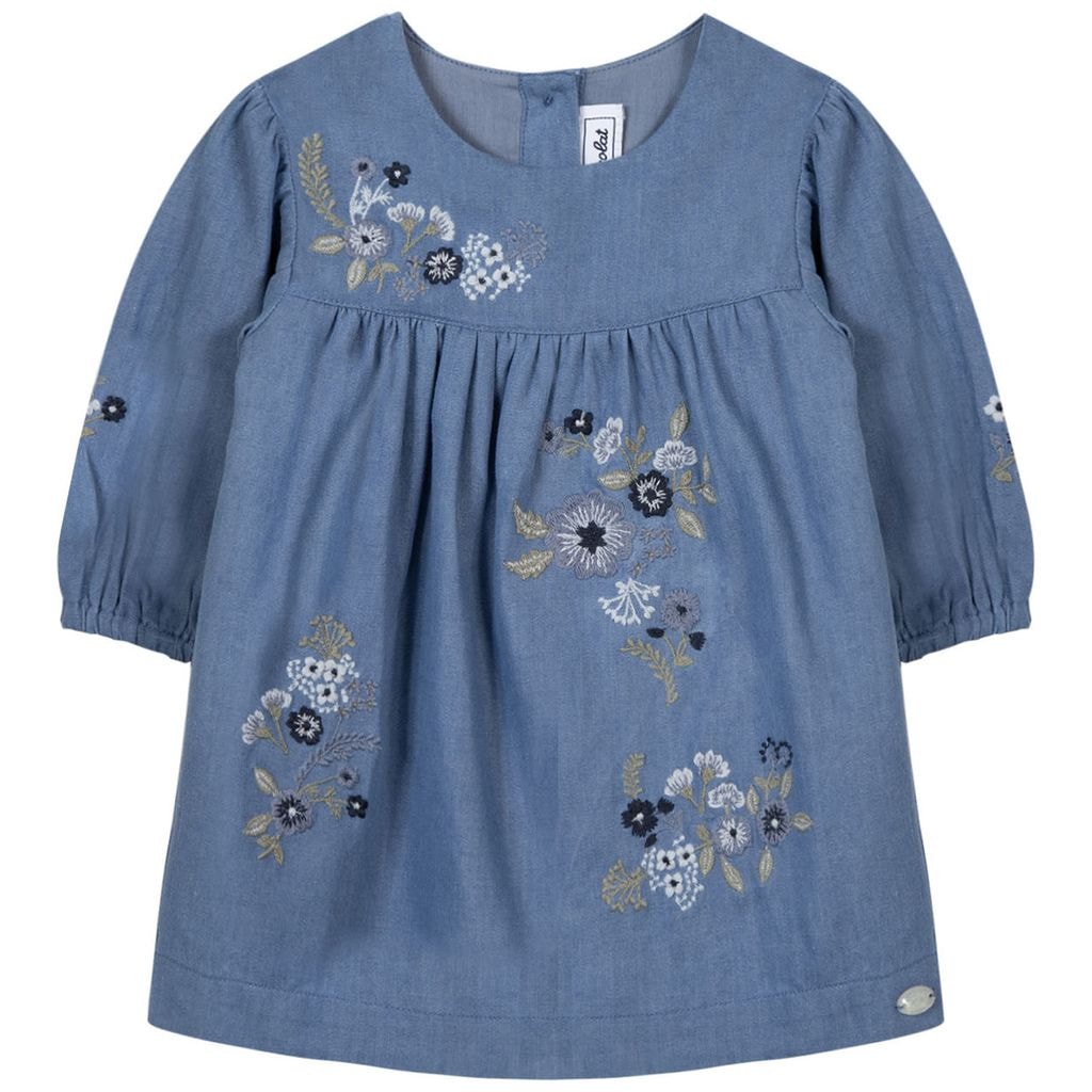 Embroidered Dress Blue
