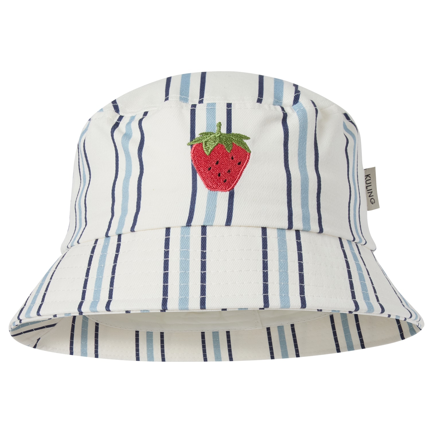 Fejan Bucket Hat Blue Stripe Strawberry 