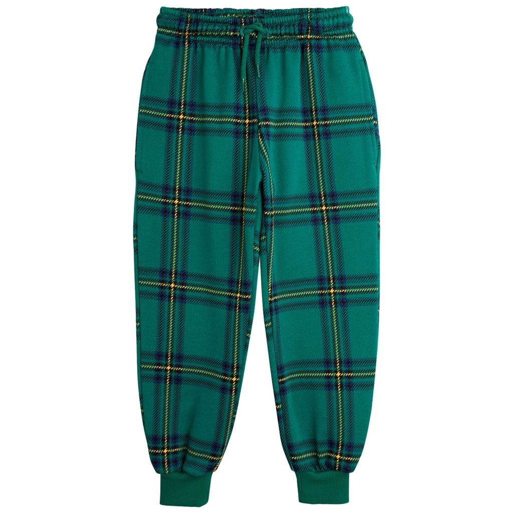 Check Aop Sweatpants Green