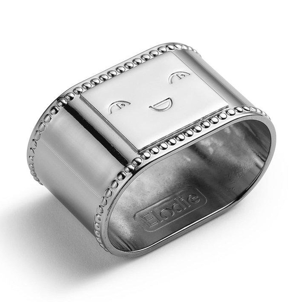 EAT Napkin Ring Silver