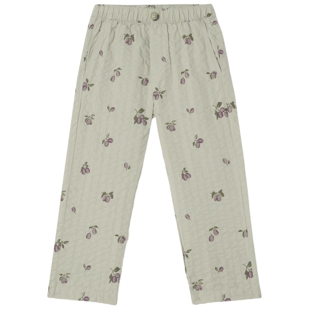 Printed Pants Prune Green
