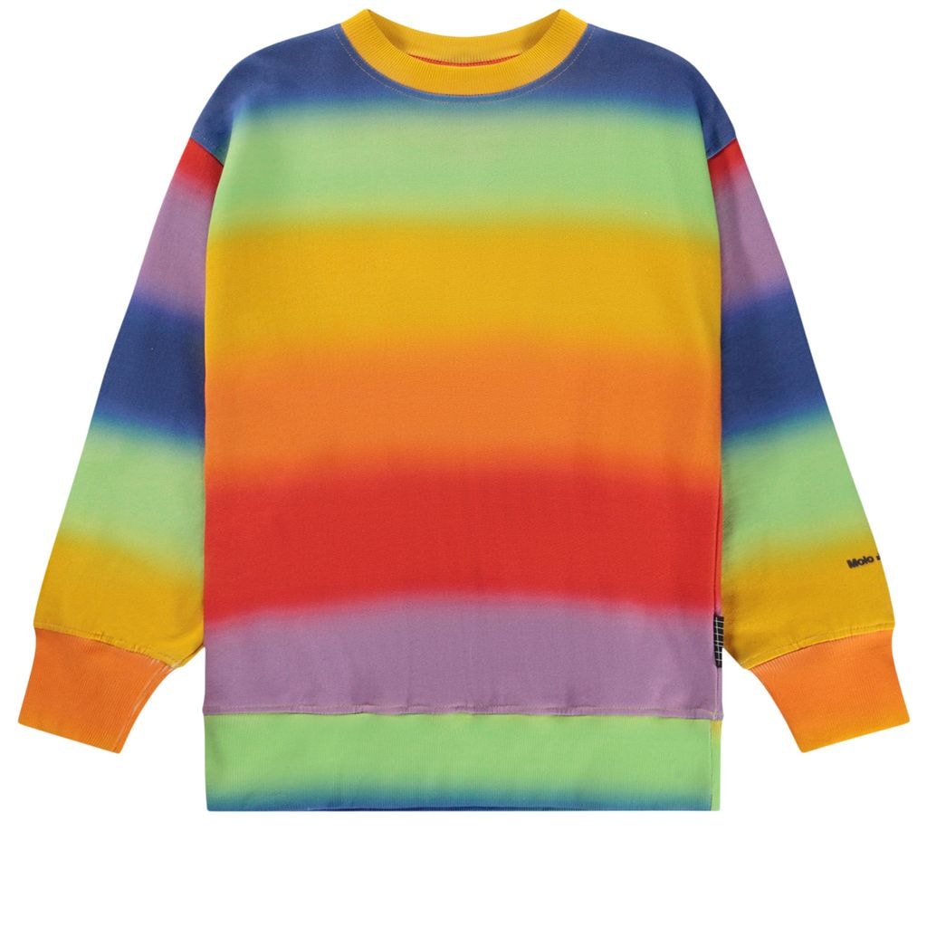 GOTS Mattis Sweatshirt Rainbow Spray