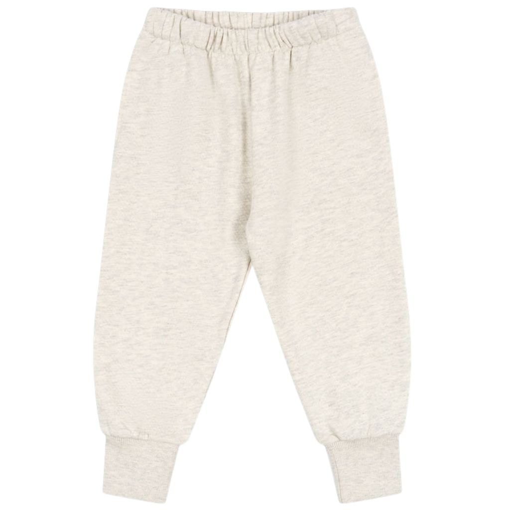 GOTS Loupy Lou Mjukisbyxor Off White Melange