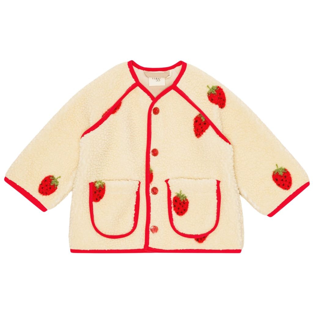 Strawberry Fleecejacka Soft White Berry