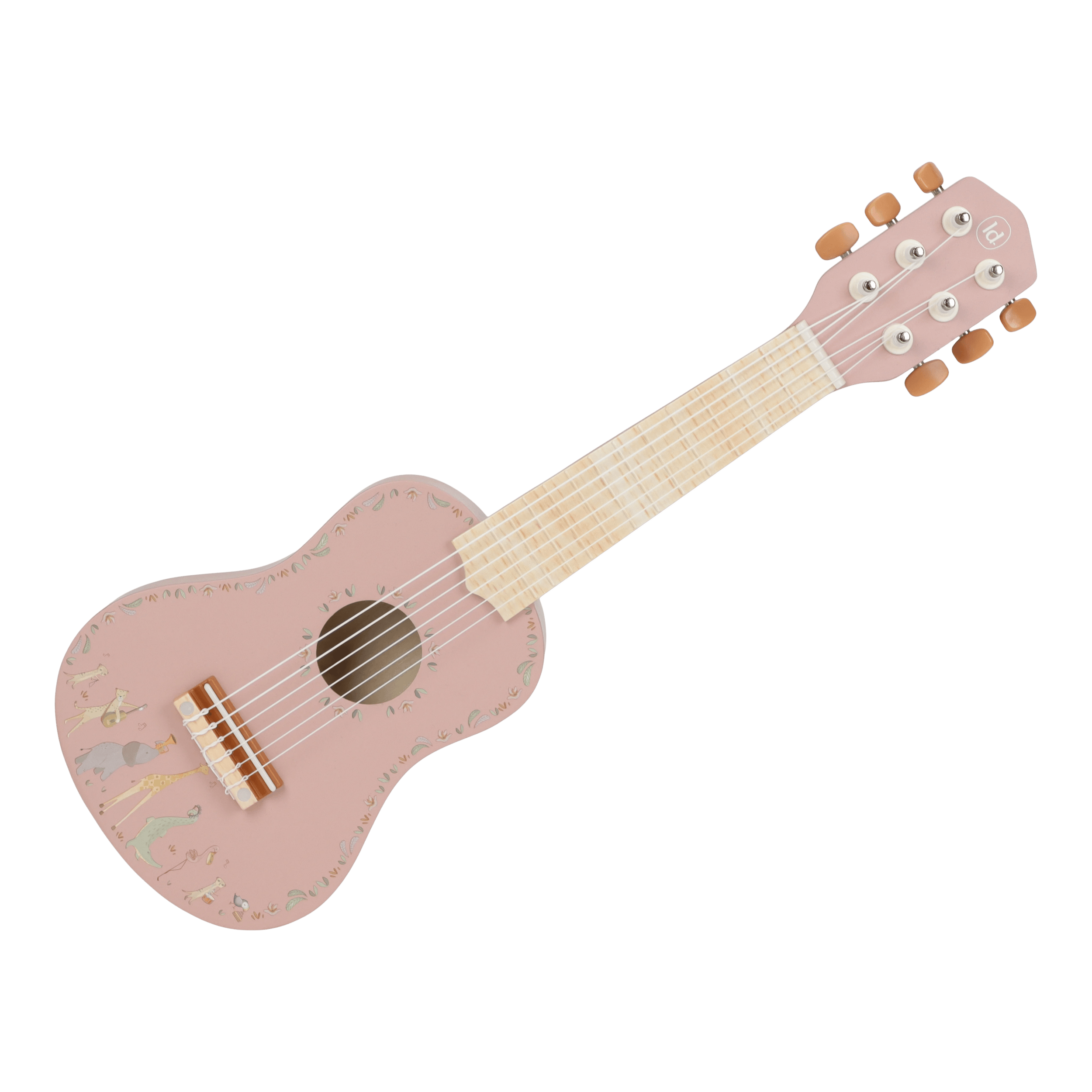 Safari Friends Gitar Av Tre Pink